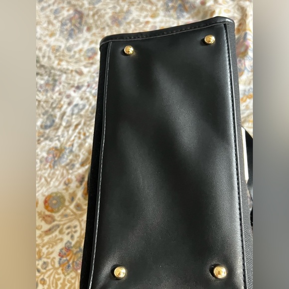 Versace Black Crossbody Bag with Gold Accents - Picture 9 of 16